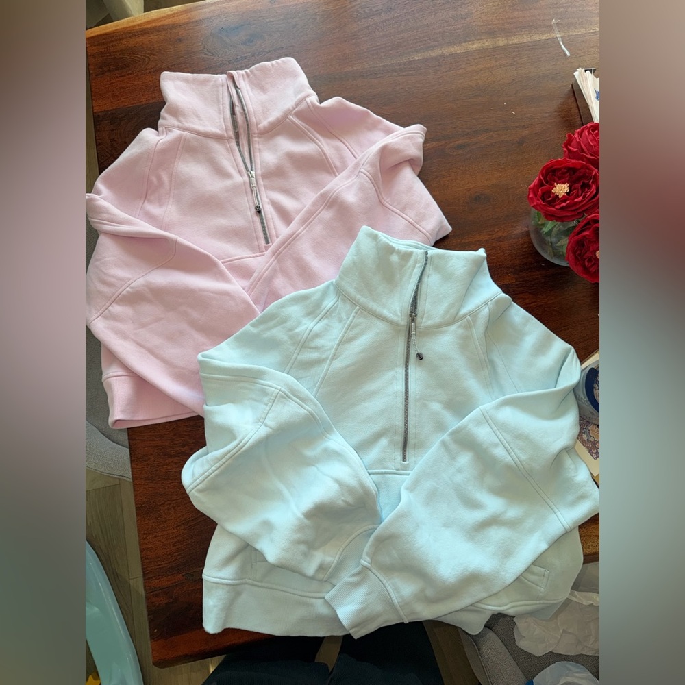 Blue and pink scubas